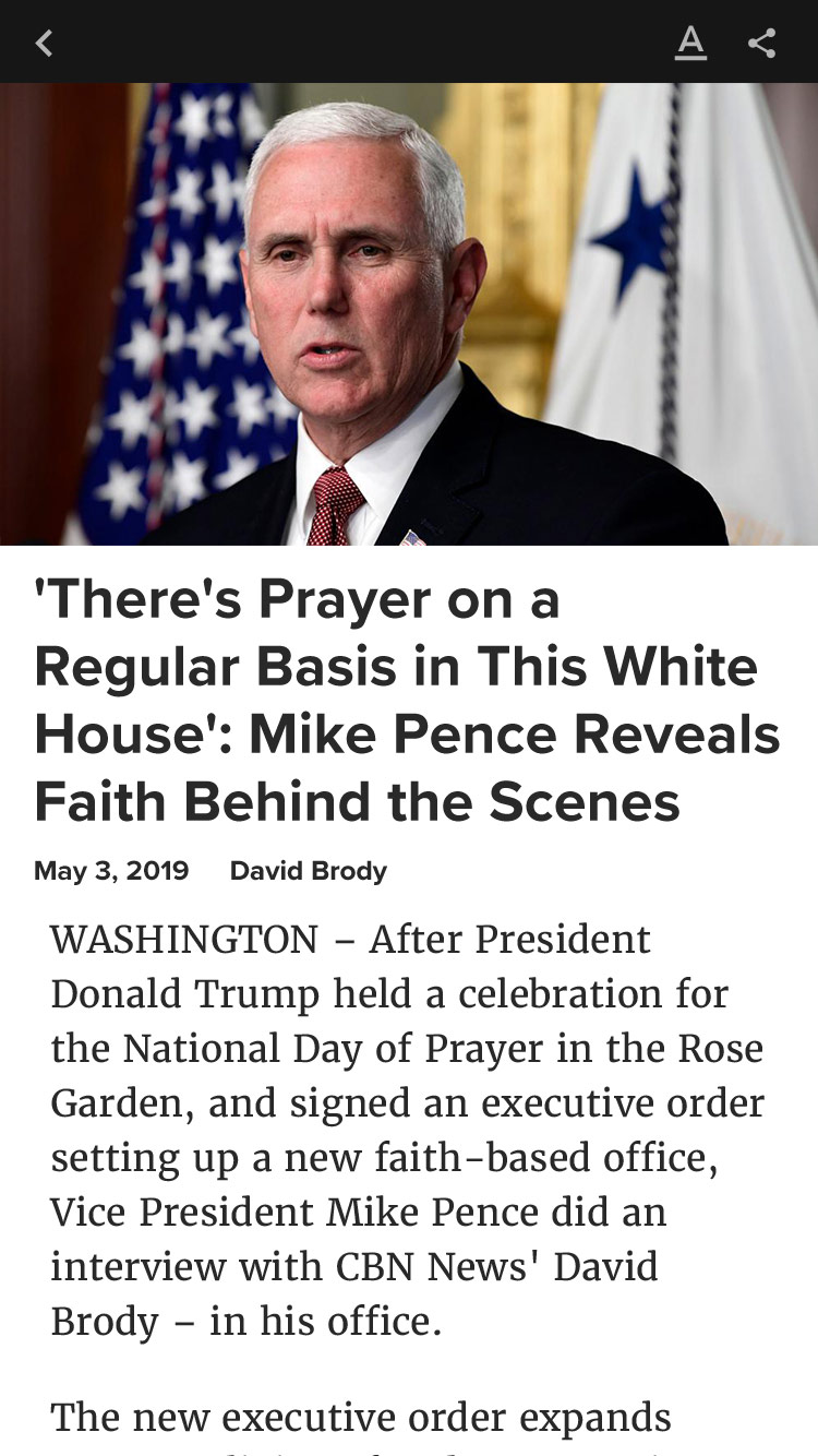 CBN News App Article