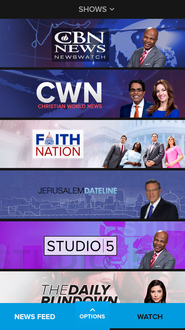 CBN News App Shows