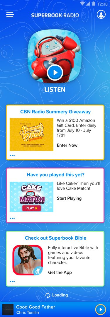 Superbook Radio Home